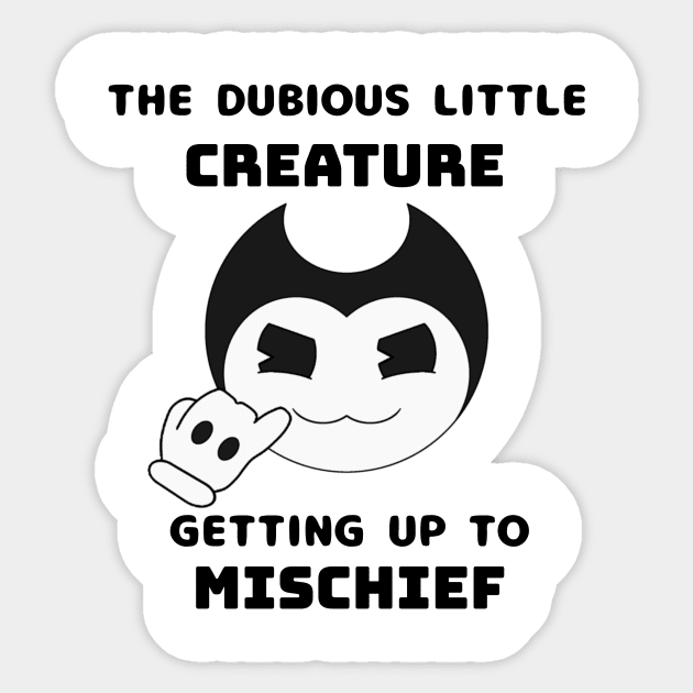 Dubious Little Creature >:3c Sticker by MxMelmelB